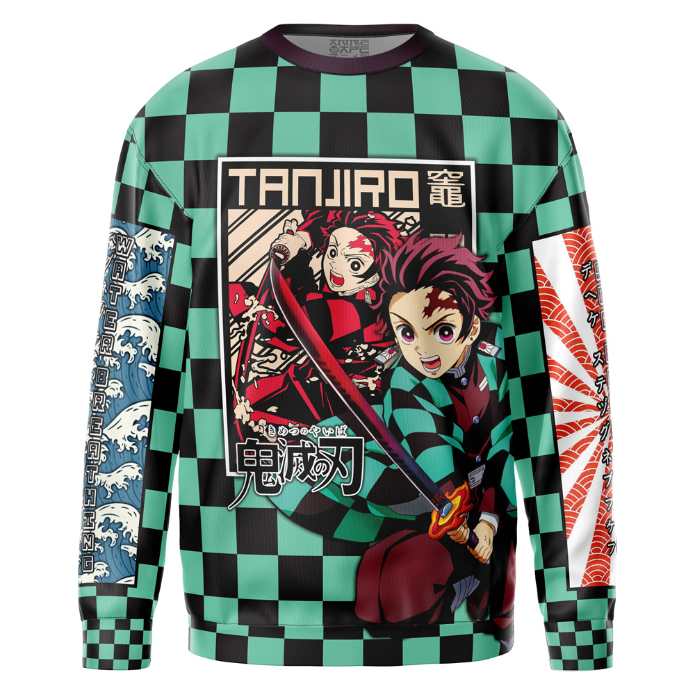 Kamado Tanjiro Haori Demon Slayer Streetwear Sweatshirt - Anime Ape