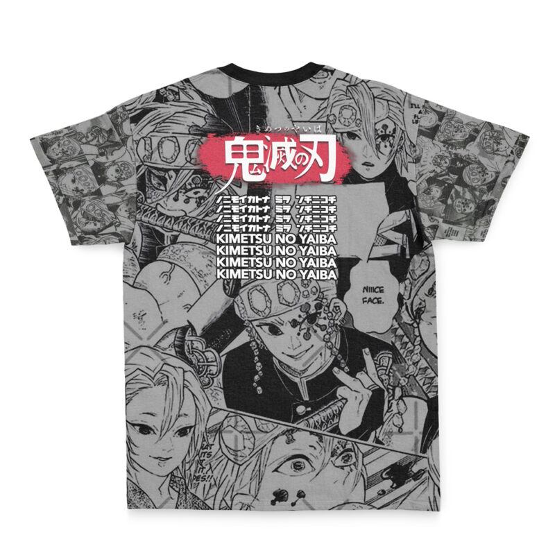 Uzui Tengen Manga Collage Demon Slayer Streetwear T-Shirt - Anime Ape