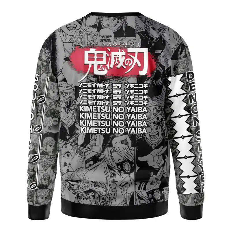 Uzui Tengen Manga Collage Demon Slayer Streetwear Sweatshirt - Image 3