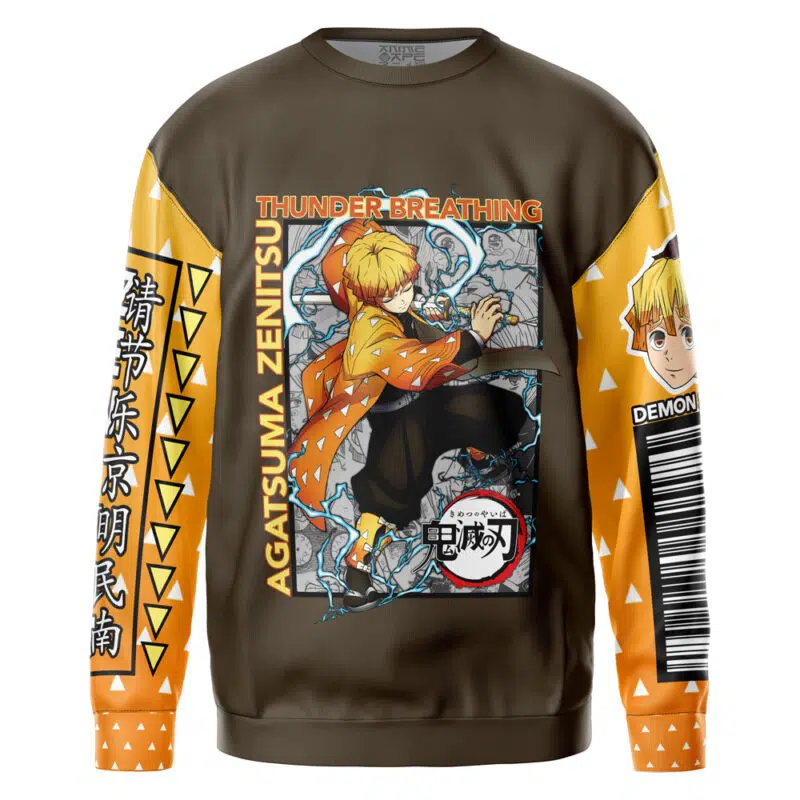 Agatsuma Zenitsu Demon Slayer Streetwear Sweatshirt