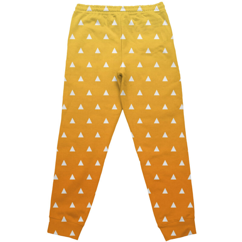 Agatsuma Zenitsu Haori Demon Slayer Streetwear Sweatpants - Image 2
