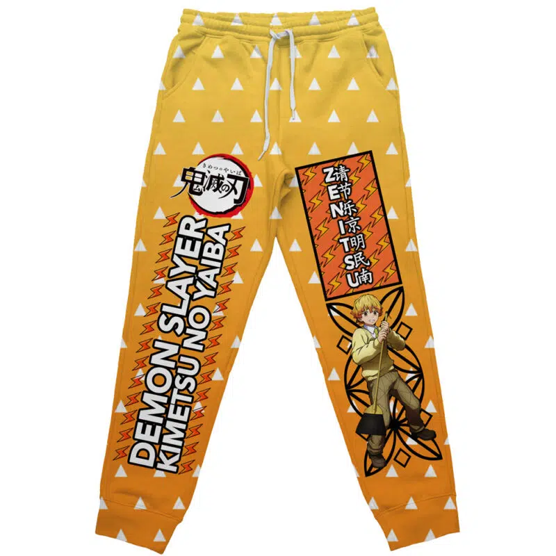 Agatsuma Zenitsu Haori Demon Slayer Streetwear Sweatpants