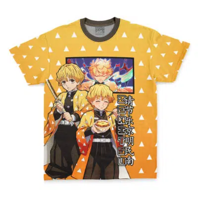 Agatsuma Zenitsu Haori Demon Slayer Streetwear T-Shirt