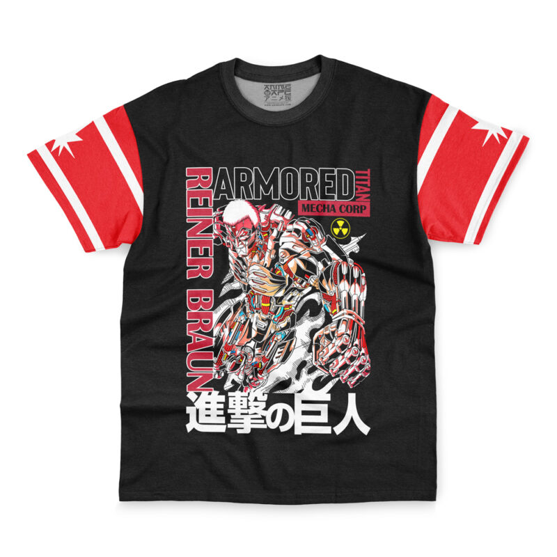 Armored Titan Attack on Titan Streetwear T-Shirt - Image 2