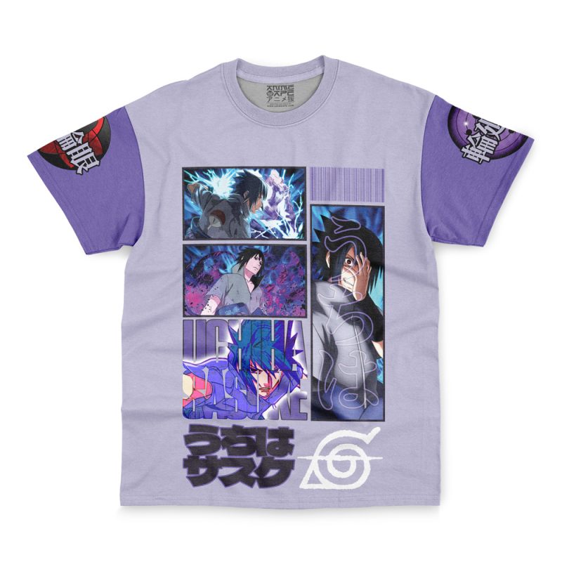 Uchiha Sasuke Shippuden Streetwear T-Shirt - Image 2