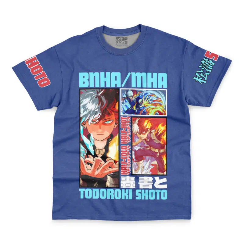 Todoroki Shoto My Hero Academia Streetwear T-Shirt - Image 2