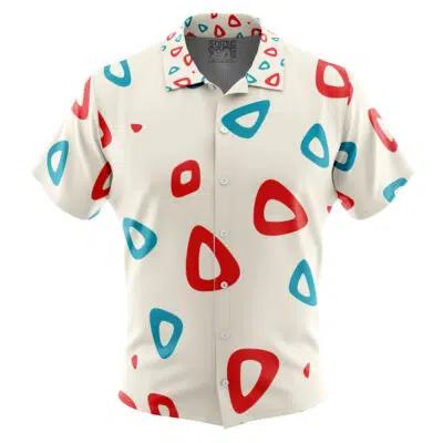 Togepi Pattern Pokemon Button Up Hawaiian Shirt