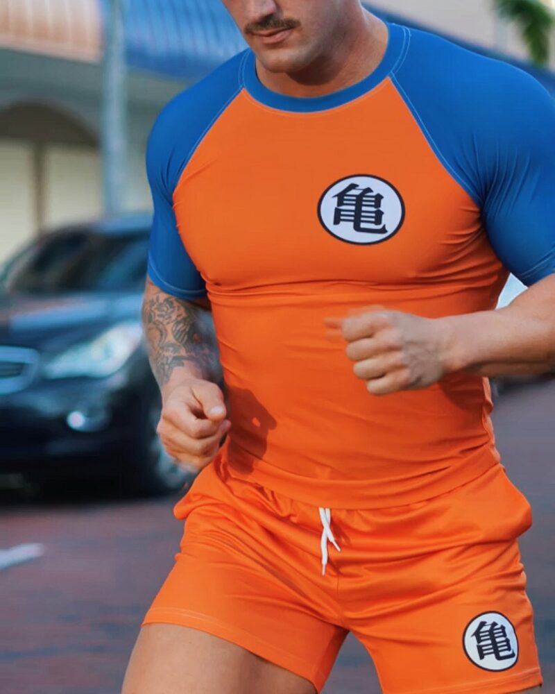 Goku Dragon Ball Z Short Sleeve Rash Guard Compression Shirt
