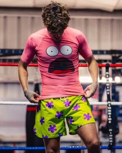 Patrick Star SpongeBob SquarePants Short Sleeve Rash Guard Compression Shirt