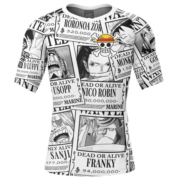 Aloha Straw hat Wanted One Piece Short Sleeve Rash Guard Compression Shirt