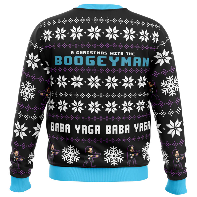 Christmas with the Boogeyman John Wick Ugly Christmas Sweater - Image 2