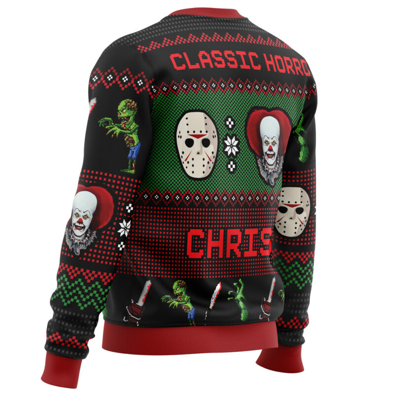 Classic Horror Christmas Ugly Christmas Sweater - Image 3