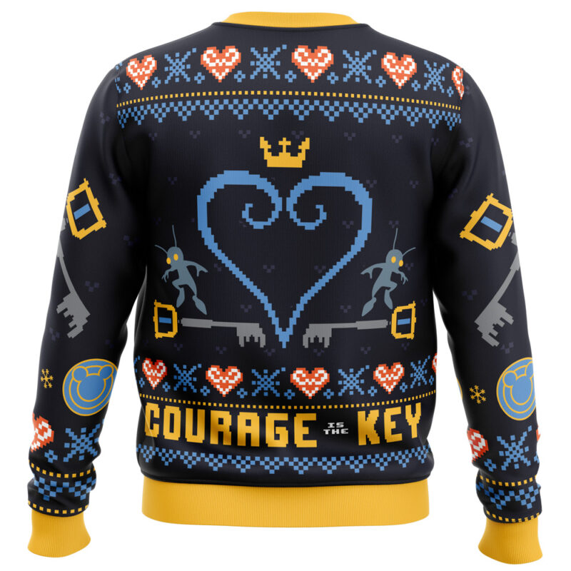 Courage is the Key Kingdom Hearts Ugly Christmas Sweater - Image 2