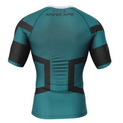 Deku My Hero Academia Short Sleeve Rash Guard Compression Shirt