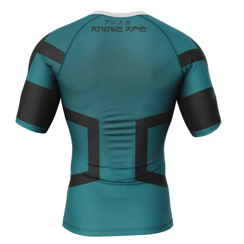 Deku My Hero Academia Short Sleeve Rash Guard Compression Shirt