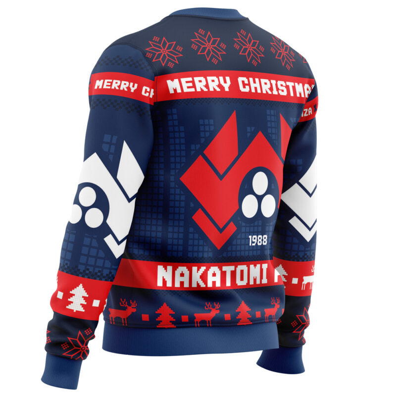 Nakatomi Plaza Die Hard Ugly Christmas Sweater - Image 3