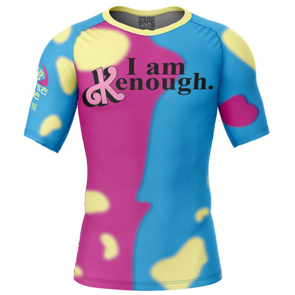 I am Kenough Barbie Short Sleeve Rash Guard Compression Shirt