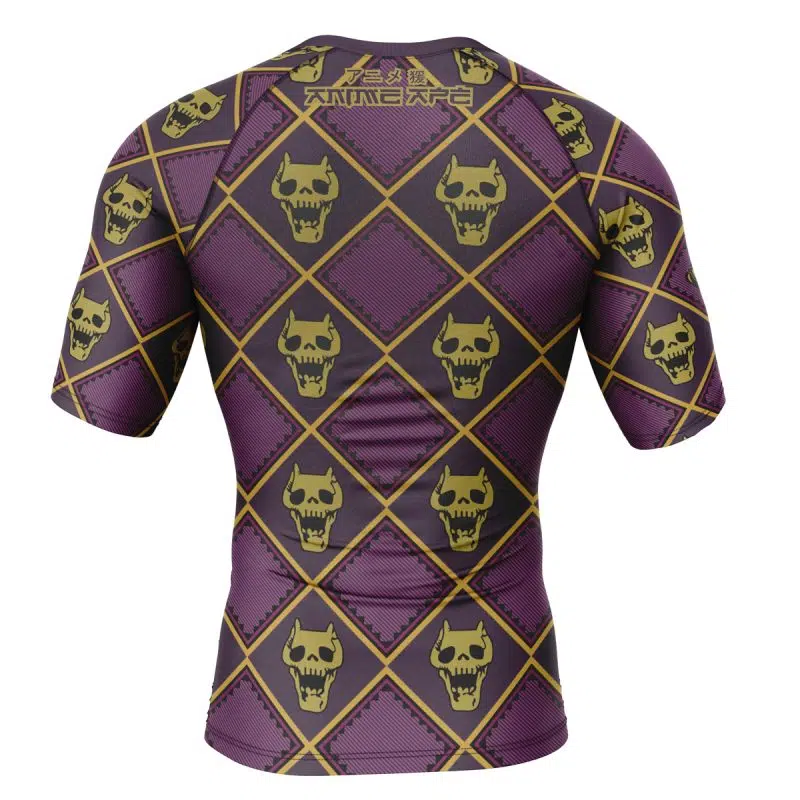 Killer Queen Jojo's Bizarre Adventure Short Sleeve Rash Guard Compression Shirt - Image 2
