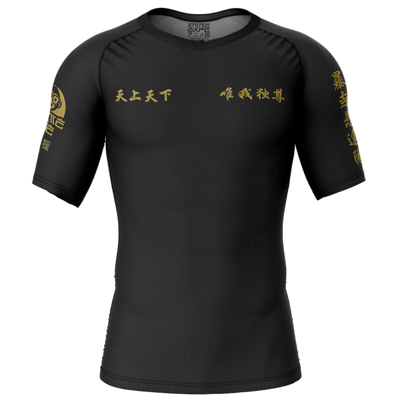Manji Gang Tokyo Revengers Short Sleeve Rash Guard Compression Shirt