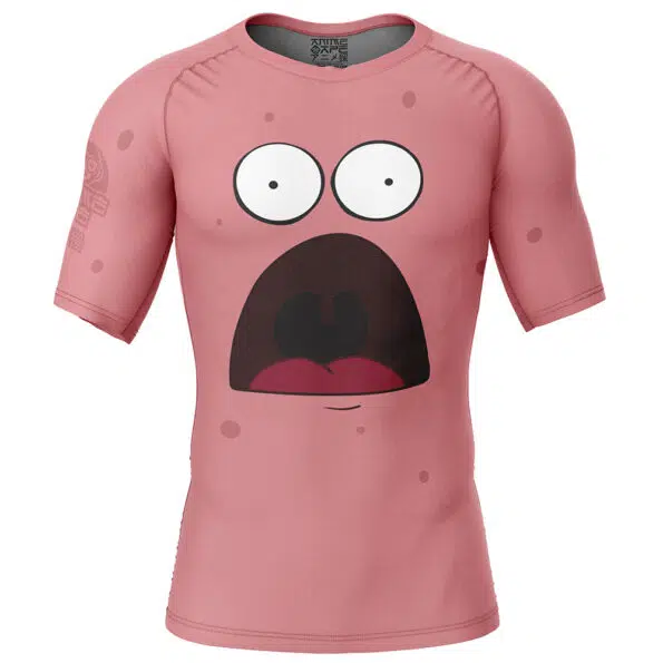 Patrick Star SpongeBob SquarePants Short Sleeve Rash Guard Compression Shirt