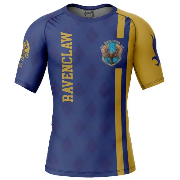 Ravenclaw Harry Potter Short Sleeve Rash Guard Compression Shirt
