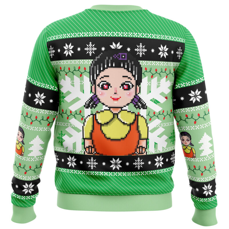 Red & Green Light Squid Game Ugly Christmas Sweater - Image 4