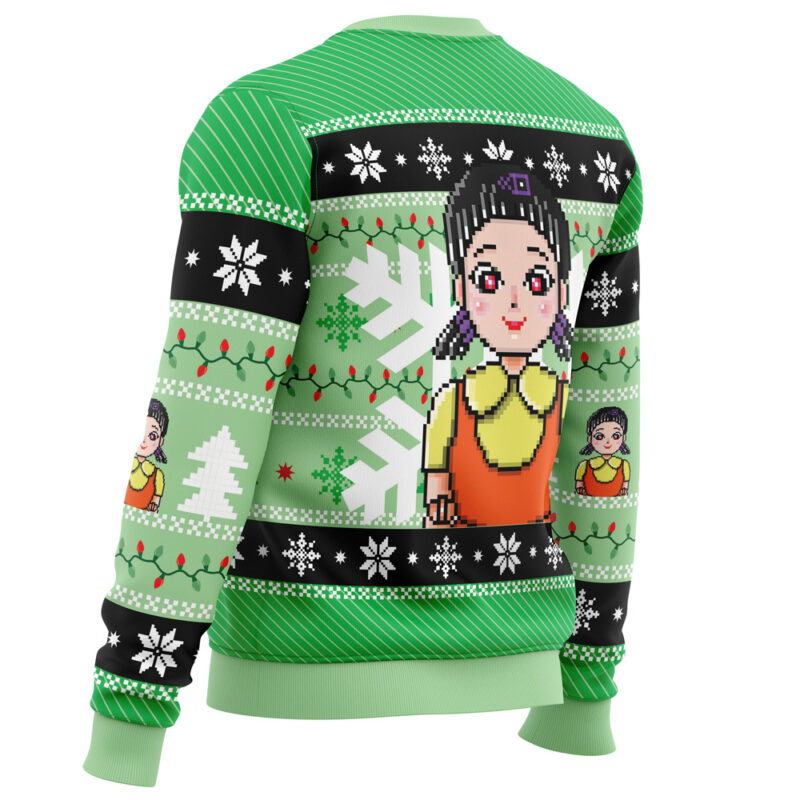 Red & Green Light Squid Game Ugly Christmas Sweater - Image 3