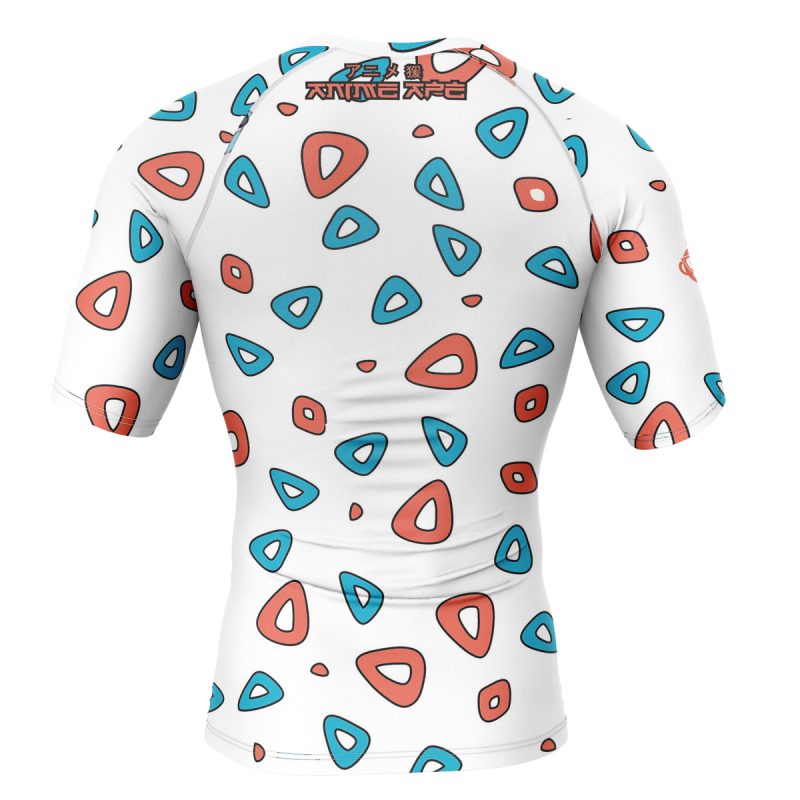 Togepi pattern Pokemon Short Sleeve Rash Guard Compression Shirt - Image 2