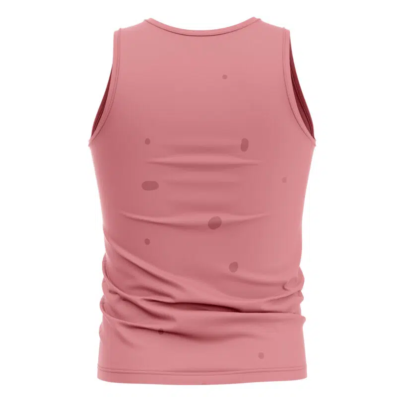 The Patrick Star SpongeBob SquarePants Tank Top is sleeveless and pink, shown from the back with subtle darker pink spots and slight fabric wrinkles against a plain white background.