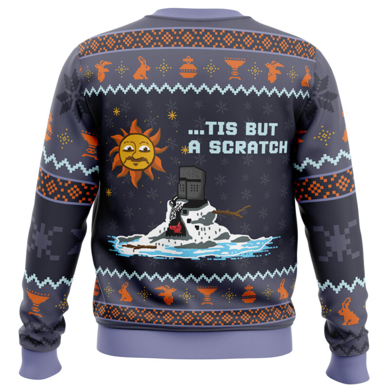 The Melting Knight Monty Python Ugly Christmas Sweater - Image 4