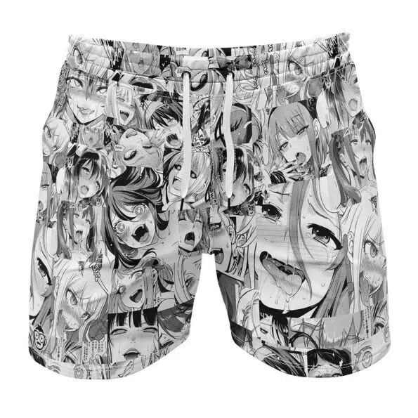 Manga Ahegao Gym Shorts