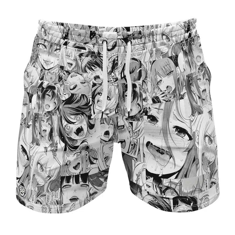 Manga Ahegao Gym Shorts