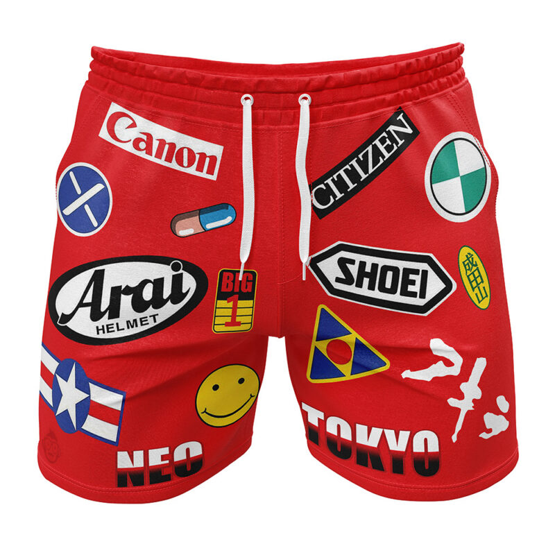 Akira Kaneda Bike Decals Gym Shorts