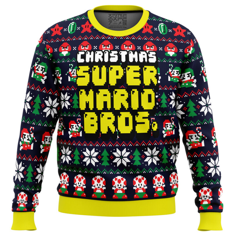 Christmas Super Mario Bros Ugly Christmas Sweater