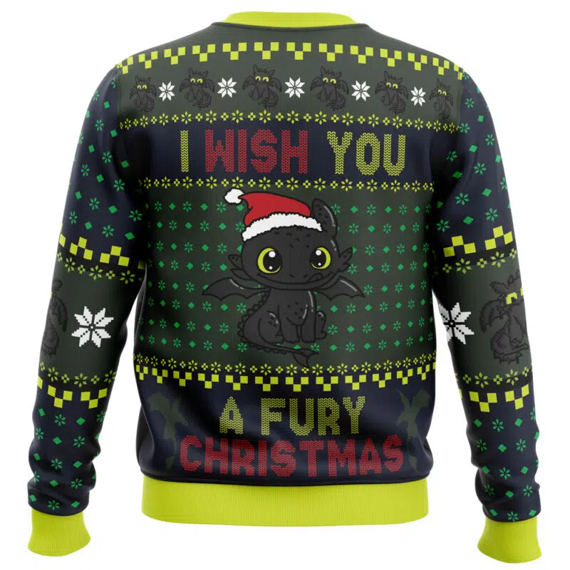 Fury Christmas Toothless Ugly Christmas Sweater - Image 2