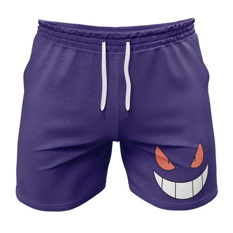 Gengar Face Pokemon Gym Shorts