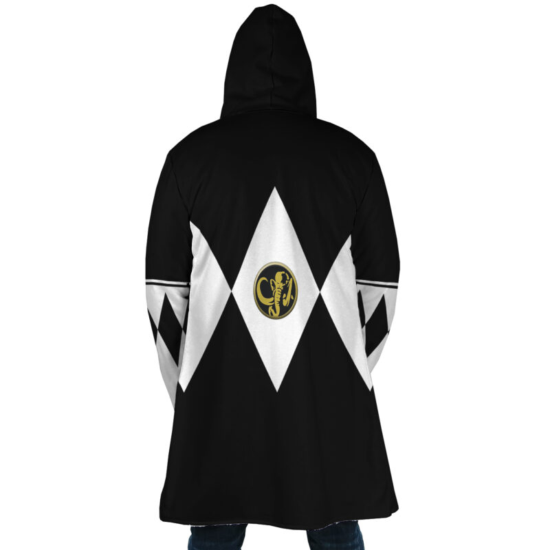 Black Ranger Mighty Morphin Power Rangers Dream Cloak Coat - Image 6