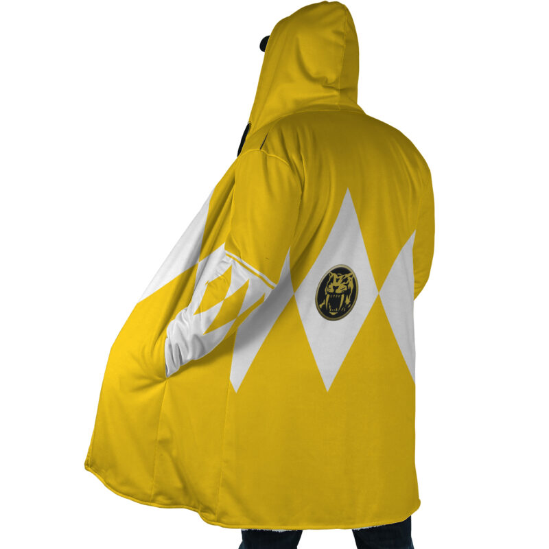 Yellow Ranger Mighty Morphin Power Rangers Dream Cloak Coat - Image 2