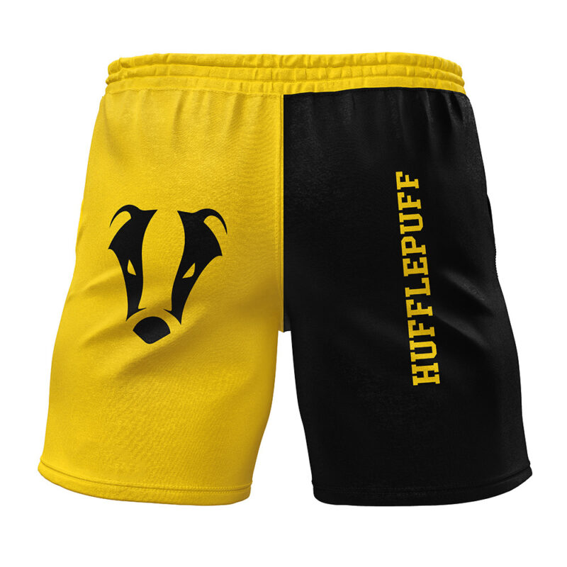 Hufflepuff v2 Harry Potter Gym Shorts - Image 2