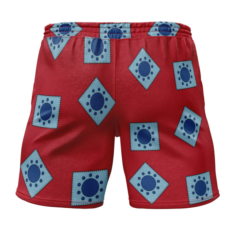 Luffy Wano pattern One Piece Gym Shorts - Image 2