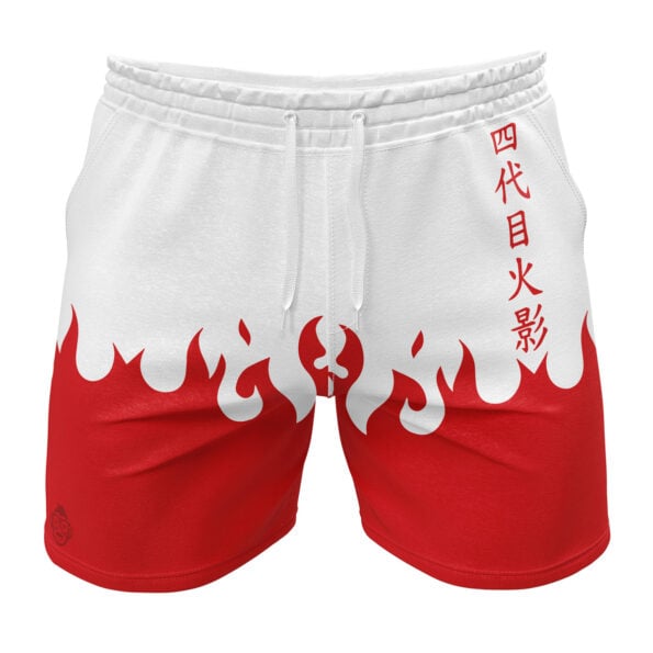 Minato Namikaze 4th Hokage Cloak Shippuden Gym Shorts