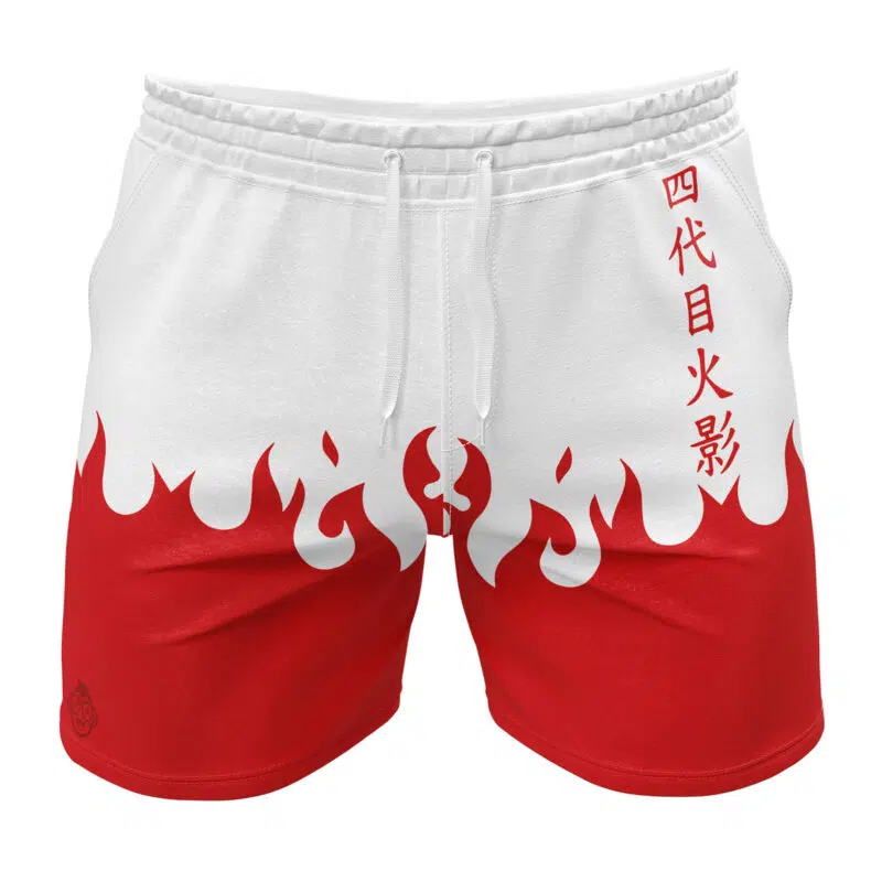 Minato Namikaze 4th Hokage Cloak Shippuden Gym Shorts