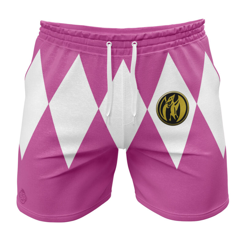 Pink Ranger Mighty Morphin Power Rangers Gym Shorts