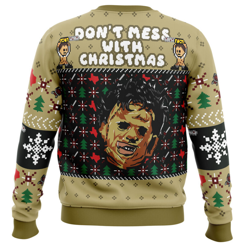 Christmas in Texas Leatherface Ugly Christmas Sweater - Image 2