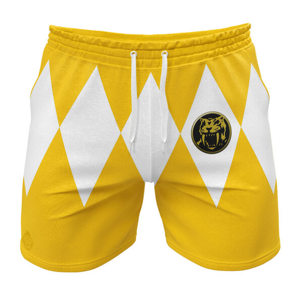 Yellow Ranger Mighty Morphin Power Rangers Gym Shorts