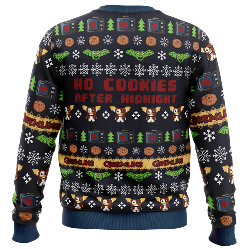 No Cookies After Midnight Gremlins Ugly Christmas Sweater - Image 2