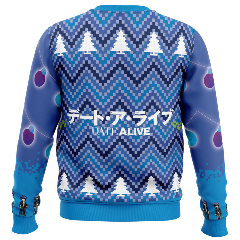 Shido Itsuka Date A Live Ugly Christmas Sweater - Image 2