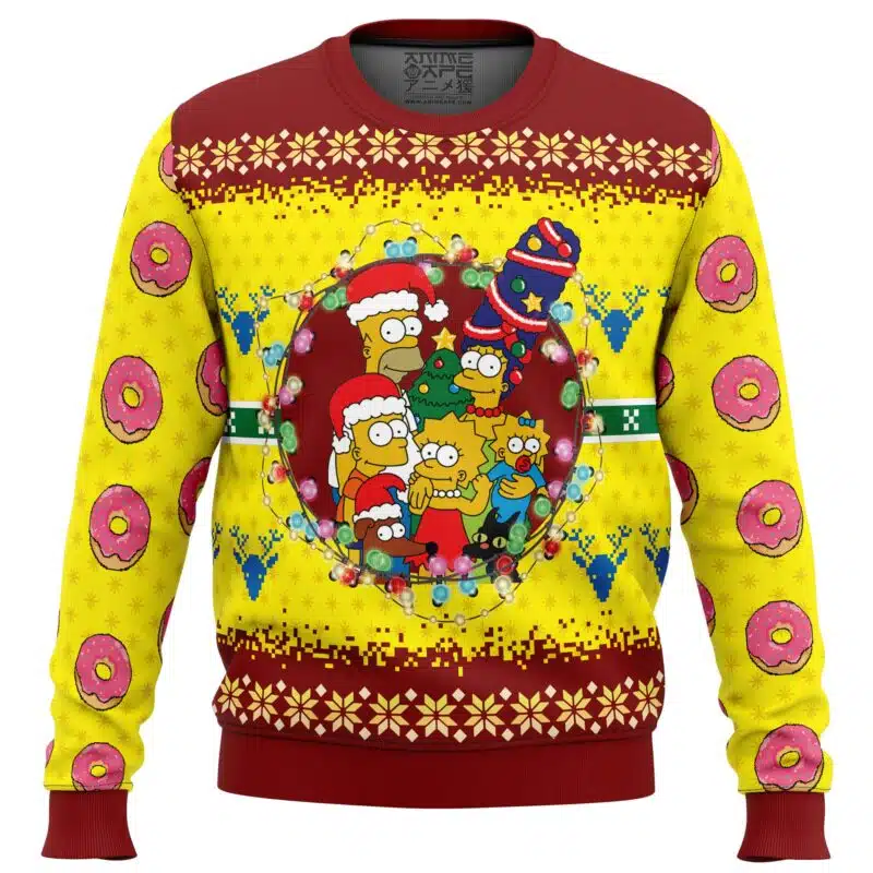 the simpsons ugly christmas sweater