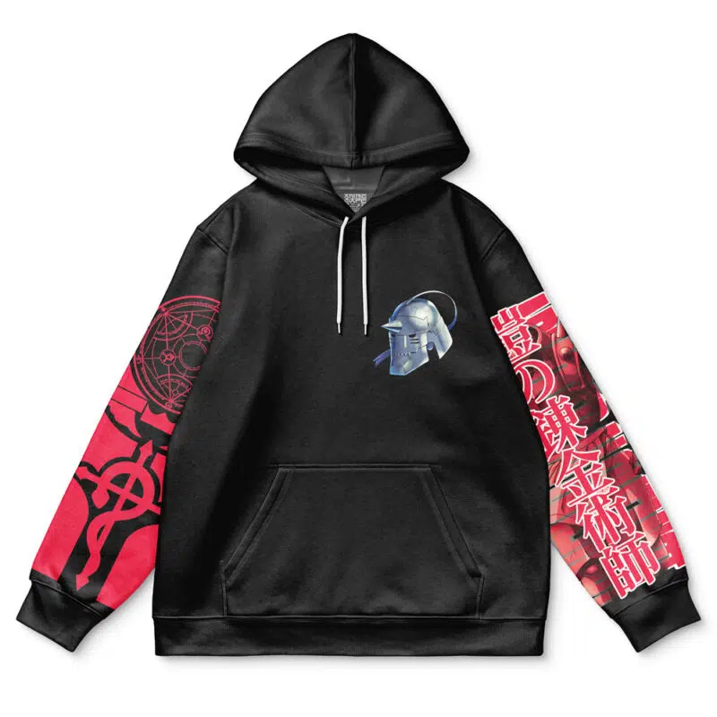 Alphonse Elric Fullmetal Alchemist Streetwear Hoodie - Image 2