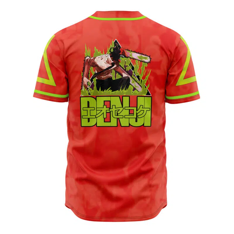 Denji Chainsaw Man Baseball Jersey - Image 2
